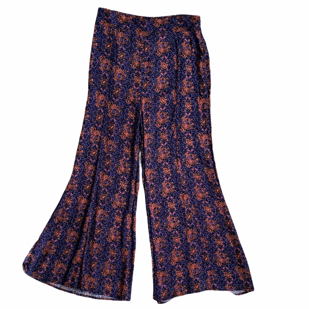 Anthropologie Elevenses high waist flare leg pants